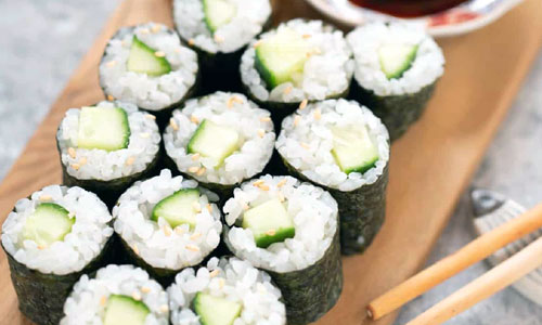 Cucumber Sushi Classic Rice